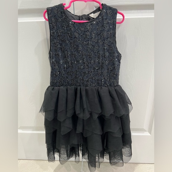 h&m sequin tulle dress Light pink Sequined tulle dress for kids